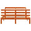 vidaXL Bed Frame with Headboard without Mattress Wax Brown 150x200 cm King Size