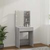 vidaXL Dressing Table with LED Grey Sonoma 60x40x140 cm
