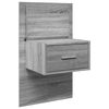vidaXL Bed Headboard with Cabinets Grey Sonoma 160 cm Engineered Wood