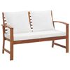 vidaXL 4 Piece Garden Lounge Set with Cushions Solid Wood Acacia