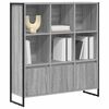 vidaXL Book Cabinet 2 pcs Grey Sonoma 99.5 x 30 x 108 cm