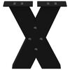 vidaXL Coffee Table Legs X-Shaped 2 pcs Black 40x(30-31) cm Steel