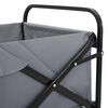 vidaXL Folding Hand Trolley Manual Grey 89 x 63 x 96 cm