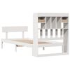 vidaXL Bookcase Bed without Mattress White 90x200 cm Solid Wood Pine