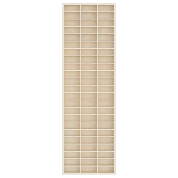 vidaXL Wall Display Case Beige 30 x 4.5 x 96 cm Engineered Wood