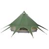 vidaXL Teepee Tent with Roof Green and Grey 415 x 415 x 247 cm