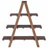 vidaXL Folding Rack Brown 79.5 x 35 x 112 cm Solid Reclaim Wood