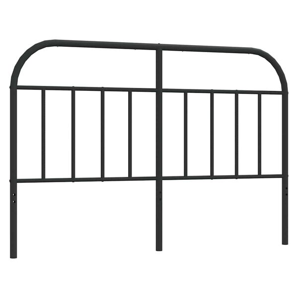 vidaXL Metal Replace Headboard Black 150 cm