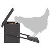 vidaXL Chicken Treadle Feeder Black 48.5 x 39.5 x 19 cm