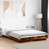 vidaXL Bed Frame without Mattress Smoked Oak 140x190 cm