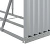 vidaXL Log Holder Silver 234x45x100 cm Galvanised Steel