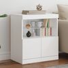 vidaXL Sideboard with LED Lights White 60x37x67 cm