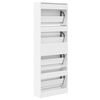 vidaXL Shoe Cabinet White 60x21x163.5 cm Engineered Wood