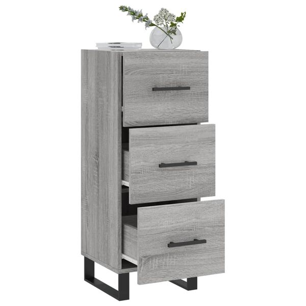 vidaXL Sideboard Grey Sonoma 34.5x34x90 cm Engineered Wood
