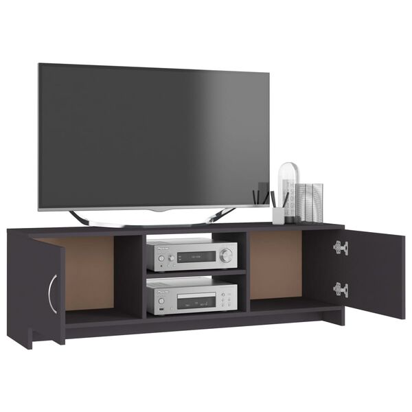 vidaXL TV Cabinet Grey 120x30x37.5 cm Engineered Wood