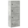 vidaXL Bookcase Concrete Grey 40x24x102 cm Engineered Wood