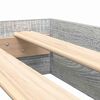 vidaXL Bookcase Bed Grey sonoma 180 x 200 cm Engineered wood