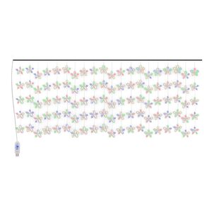 vidaXL LED Star Curtain Fairy Lights 500 LED Colourful 8 Function