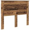 vidaXL Bed Frame with Headboard Old Wood 120 x 200 cm Solid Pine Wood