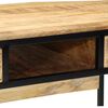 vidaXL Writing Desk with Shelf Brown 100 x 50 x 75 cm Solid Mango Wood