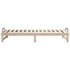 vidaXL Bed Frame Brown 80 x 220 cm Solid Pine Wood