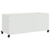 vidaXL TV Cabinet White 100.5x39x43.5 cm Steel