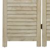 vidaXL 6-Panel Room Divider 210x165 cm Solid Wood Paulownia