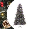 vidaXL Artificial Christmas Tree with 300 LEDs with Stand Green 210 cm