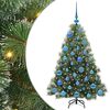 vidaXL Artificial Christmas Tree Green 120 cm PE and PVC