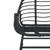 vidaXL Garden Chairs 2 pcs Black Poly Rattan