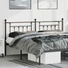 vidaXL Metal Headboard Black 193 cm