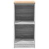 vidaXL Garage Storage Cabinet Grey Sonoma 40x51x85 cm Solid Wood Pine