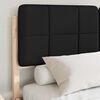 vidaXL Bed Frame with Upholstered Headboard Black 140 x 190 cm