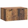 vidaXL Wall-Mounted TV Cabinet Wall-mounted Old Wood 59.5 x 41 x 30 cm