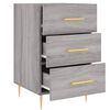 vidaXL Bedside Cabinet Grey Sonoma 40x40x66 cm Engineered Wood