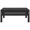 vidaXL 3 Piece Garden Lounge Set Solid Pinewood Black