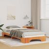 vidaXL Floor Bed Frame Brown 90 x 220 cm Wood
