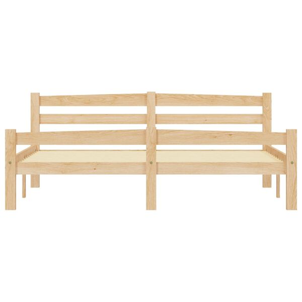 vidaXL Bed Frame without Mattress with 4 Drawers Solid Wood 160x200 cm