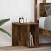 vidaXL End Table 2 pcs Smoked Oak 37 x 32 x 40 cm Engineered Wood