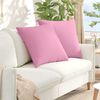 vidaXL Sofa Pillows 2 pcs Pink 60 x 60 cm Fabric