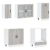 vidaXL 8 Piece Kitchen Cabinet Set Kalmar Grey Sonoma Engineered Wood