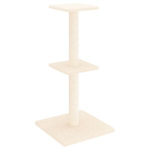 vidaXL Cat Tree with Sisal Scratching Posts Cream 73 cm
