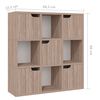 vidaXL Bookshelf Grey Sonoma Oak 88.5x27.5x88 cm Engineered Wood