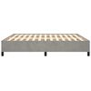 vidaXL Bed Frame without Mattress Light Grey Super King Velvet