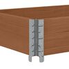 vidaXL Pallet Collars 3 pcs Brown 150x50 cm Solid Wood Pine