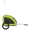 vidaXL Pet Bike Trailer Green Oxford Fabric and Iron