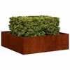 vidaXL Planter Rusty 100x100x30 cm Weathering Steel