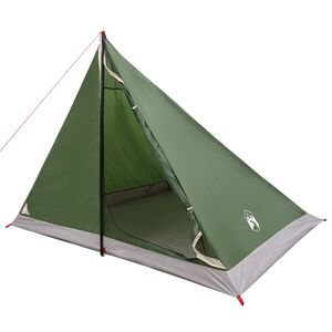 vidaXL Backpacking Tent Green 4-Person 185T Polyester with PU Coating