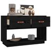vidaXL TV Cabinet Black 90x40x60 cm Solid Wood Pine