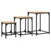 vidaXL Nesting Coffee Tables 3 pcs Sonoma Oak Engineered Wood